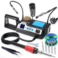 WEP 927-IV V2 lötkolben Set mit 3 voreingestellten Kanälen, Schlafmodus und Bleifreiem Lötzinn