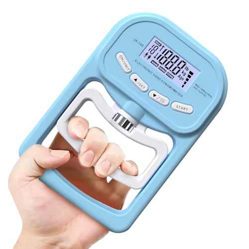 Elektronisches Messgerät für die Messung der Handkraft, digitaler Handdynamometer mit LED-Anzeige und USB-Ladekabel