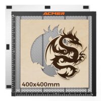 Professionelle Rauchabzugsplatte mit Aluminiumpanel für Lasergravierer und Laserschneider - 400x400x22mm Wabenplatte mit Aluminiumplatte für beste Ergebnisse in der Lasergravur