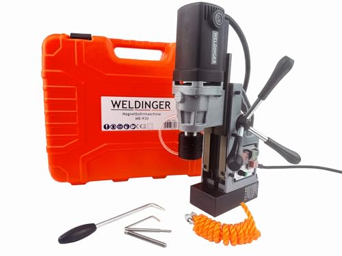 Hochwertige Magnetbohrmaschine für Metallbauarbeiten - effiziente und präzise Bohrungen mit regelbarer Motordrehzahl und magnetischer Haltekraft