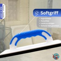 Ergonomisches Fugenwerkzeug für Fliesenleger mit Softgriff, Werkfit Profi Fugenbrett Moosgummi zum Verfugen und Abziehen von Fliesen