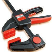 BESSEY Einhandzwinge EZL45-8, Spannweite 450 mm, Ausladung 80 mm, max. Haltekraft 140 kg, umsteckbar zum Spreizen