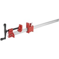 BESSEY Türenspanner TL120, leicht mit I-Profil 37 x 11 x 4,5 mm, Spannweite 1200 mm, Backenmaße 48 mm breit 53 mm hoch, Einfach verstellbare Druckbacken