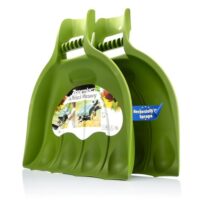 Zwei Paare Laubgreifer aus hochwertigem Kunststoff für effektives und einfach zu handhabendes Laub sammeln, Made in Europa