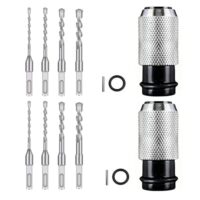 Bohrhammeradapter mit Schlagbohrersatz, Adapter von Elektrobohrer zu Elektrohammer, Transformator, Hammer-Umrüstkopf, Umrüstsatz von Elektrobohrschrauber zu Elektrohammer, für Schwere (2 Sets)