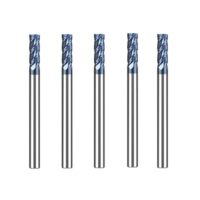 CREEYA 4mm Hartmetall Schaftfräser mit AlTiN-Schwarzbemalung, hochpräzise und langlebig für CNC-Fräsmaschinen, Graviermaschinen und Handwerkzeuge geeignet