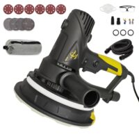 Elektrischer Trockenbauschleifer mit Staubabsaugung und LED-Licht, 710W, 360° Schleifteller, variable Geschwindigkeit, perfekt für Wände und Decken