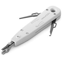 Multifunktionales Netzwerkverdrahtungswerkzeug für Selbstbauprojekte und professionelle Netzwerkinstanzhalter, selbstschneidende Kontakte, lösungsfrei und schraubfrei anzuwenden