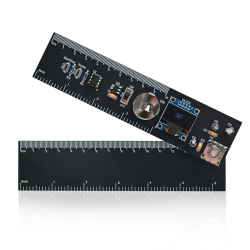 DIY Winkelmesser mit LCD Display und Wasserwaage, 0-360° Messbereich, elektronischer Bausatz zum Lernen und Hausgebrauch