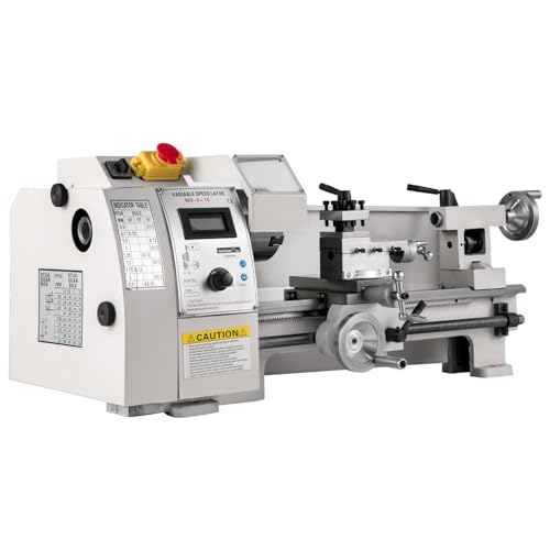 Mini-Drehmaschine mit 650-W-Motor und 3-Backen-Spannfutter für Metallbearbeitung