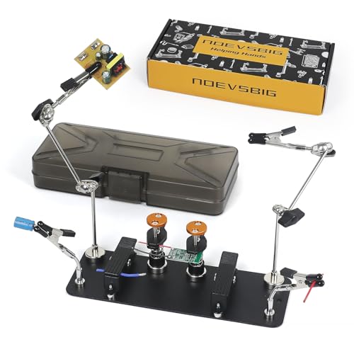 Dritte Hand Lötstation mit Dual-Klemme, magnetische Löthilfe für Elektronikprojekte und DIY-Reparaturen