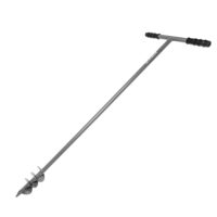 Erdlochbohrer für Gartenarbeit, KADAX Erdlochbohrer mit T-förmigem Handerdbohrer, Pflanzbohrer für Zaunpfosten und Einpflanzen von Bäumen