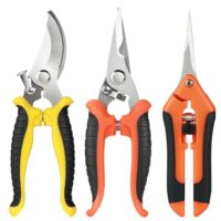 Gartenschere Set, Baumschere Gartenscheren 3 Stück Pflanzenschere Rosenschere Gartenschere Kräuterschere Rebschere Bypass Schere Scharfe aus Edelstahl für Pflanzen. Sicherheit und Präzision durch hochwertige Materialien.