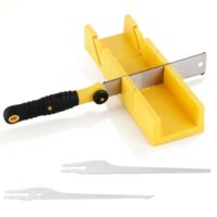 Gehrungslade mit Japansäge Set - präzise Gehrungs- & Winkelschnitte in Holz & Kunststoff für Heimwerken, Möbelbau und Modellbau