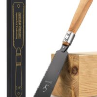 Japansäge Ryoba 2-seitig - Japanische Zugsäge für Holz, scharfe SK5-Stahlsäge mit 0,6 mm Blatt für präzise und saubere Schnitte bei Heimwerken und Tischlerarbeiten