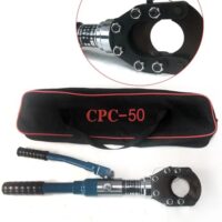 50 mm Hydraulische Kabelschere, Kabelschneider Kupfer Trennschere 70kN mit Bolzenschnellverschluss für CU, Aluminium und Telefonkabel