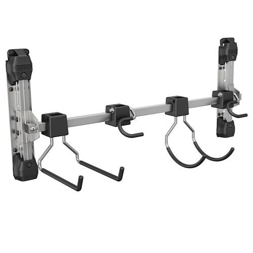 Keter Werkzeughalter aus Metall, kompatibel mit Keter Gartenhäuschen, 4 Haken mit einer Gesamttragfähigkeit von bis zu 36 kg