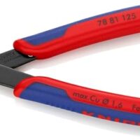 KNIPEX Electronic Super Knipsmit mit Mehrkomponenten-Hüllen 125 mm, Werkzeug für feine Schneidarbeiten und präzise Arbeit