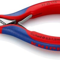 Elektronik-Seitenschneider mit durchgestecktem Gelenk von KNIPEX, 115 mm Länge, hochwertiges Werkzeug für elektrische Anlagen und Geräte