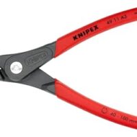 KNIPEX Präzisions-Sicherungsringzange für Außenringe auf Wellen mit rutschhemmendem Kunststoff überzogen 225 mm, 49 11 A3 - Werkzeug für präzise Montage und Demontage von Sicherungsringen