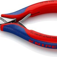 KNIPEX Elektronik-Seitenschneider mit durchgestecktem Gelenk und Mehrkomponenten-Hüllen 115 mm