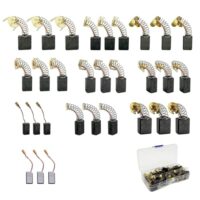 Universelle Kohlebürsten für Elektromotor-Kohlebürsten in 10 Größen, kompatibel mit Bohrmaschinen, Kreissägen und Winkelschleifern.