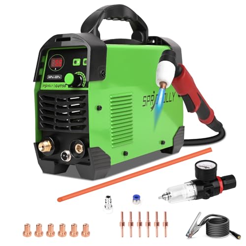 Leistungsstarker Plasmaschneider 240V 50A, 16mm Max Schnitt, 10mm Sauberer Schnitt, IGBT Inverter und LED Display