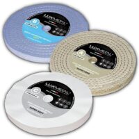 Lux Metal Polierscheiben-Set mit 3 Scheiben für perfektes Ergebnis bei der Polierung von Metall, Aluminium und Edelstahl