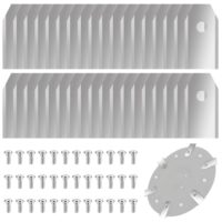 36 Stück Mähwerk Klingen für Segway Navimow Zubehör, Kompatibel mit Ersatzklingen für Mähroboter, wie z.B. i105N, i108N und i110N, Rasenmäher-Zubehör, Edelstahl-Klingen