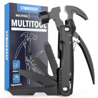 Multifunktionswerkzeug mit 12 Funktionen, darunter Zange, Schraubendreher, Messer und Säge, perfekt für Camping, Outdoor und Handwerk, Geschenk für Männer