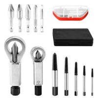 12-teiliges Mutternsprenger Set aus gehärtetem Chrom-Vanadium-Stahl - für verrostete und beschädigte Muttern und Bolzen, inklusive Aufbewahrungsbox