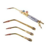 Professionelles 4-teiliges Schweißbrennerset mit Kupfergriffen für Standard-Schlauchanschlüsse, ideal für W J Industrieanwendungen und professionelle Schweißarbeiten
