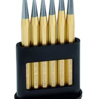 Rennsteig Durchtreibersatz, 6 Stk (DIN 6458, poliert, 8-kant) - Werkzeug für verschiedene Anwendungen mit sechs Stücken und polierter Oberfläche.