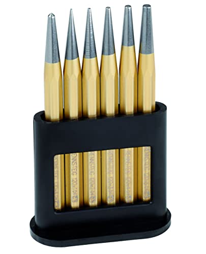 Rennsteig Durchtreibersatz, 6 Stk (DIN 6458, poliert, 8-kant) - Werkzeug für verschiedene Anwendungen mit sechs Stücken und polierter Oberfläche.