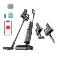 Kabelloser Nass- und Trockensauger mit 5-in-1 Funktion, 20.000 Pa Absaugleistung und 90°C Hochtemperatur-Selbstreinigung für Hartböden