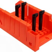 Schneidlade Gehrungslade Metall, Präzisions-Messwerk, 90°/45°/22,5° Sägeführung für präzise Schnitte in Holz und Rohrisolierung