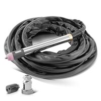 STAHLWERK P60 CNC-Brenner, Plasmabrenner mit Edelstahlgehäuse und Messingkopf für Plasmaschneider mit Pilotzündung inklusive Schlauchpaket