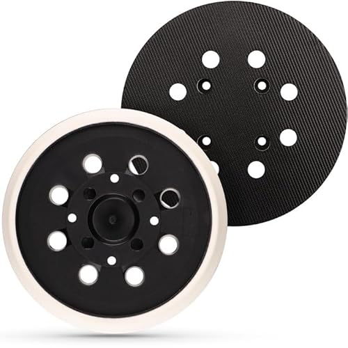Professional Schleifteller mit Hook und Loop 8 Löcher für Exzentrische Schleifmaschine, kompatibel mit Bosch PEX 300 AE und PEX 400 AE
