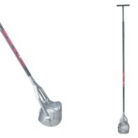 Synx Tools Kanalisationsschaufel Brunnenschaufel Quadratisch, 15 cm lochschaufel Abwasserschaufel Siebschaufel Postenlochschaufel
