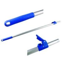 Ergonomischer Teleskop-Stiel für Klapphalter, Länge 95 - 170 cm aus Aluminium, klappbarer Verschluss