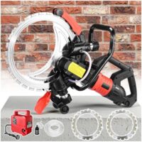 Toroidale Betonsäge 16 Zoll, Industrielle Wandsäge mit Verbindungswasserpumpe, Max. 30 cm Schnitttiefe & Staubfrei-System für Granit, Betonstahl, Ziegel