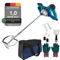 Betonmischer mit hoher Leistung und Komfort, 2400W Rührwerk für Beton, Zement, Farbe und Klebstoff