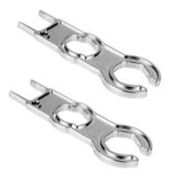 VZU 2 Stück MC4 Schlüssel Spanner Set, Solar Handlicher Schraubenschlüssel für PV-Systemdraht und Stecker mit Silberfarbe