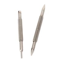2-teiliges Feder-Nagelstanzwerkzeug, Doppelkopf-Nagelsetzer und Scharnierstiftstanzer, Türstift-Entfernungswerkzeug-Set für Metall, Holzbearbeitung
