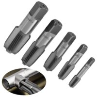 Gewindenschneider Set aus Lagerstahl, 5 Stück, verschiedene Größen: G1/8, G1/4, G3/8, G1/2 und G3/4 zoll, ideal für Sanitär-, Auto- und Maschinenprojekte