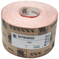 50m x 115mm INDASA Schleifrolle RHYNOWOOD verschiedene Körnungen zur Auswahl, hochwertiges Trockenschliffen Materialien