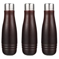 Ergonomische Dateigriffe für Werkzeuge, Holzgriffe mit Metallkragen, 3 Stück, Ersatzteile für Handwerk und Werkzeug