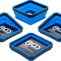 Magnetisches Werkzeug-Organizer-System aus Silikon mit vier Haftschalen und Magneten, ideal für Werkstatt oder Haus