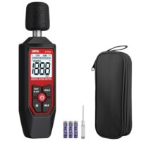 Tragbares Dezibel-Messgerät zum Messen von Schallpegeln zwischen 30 dB und 130 dB mit LCD-Bildschirm und schneller oder langsamer Reaktion
