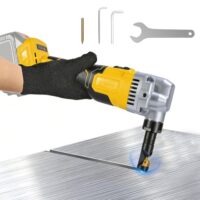 Blechknabber Akku Blechschere, elektrische Metallbearbeitung mit 3 Geschwindigkeiten und bürstenloser Motor für Edelstahl, Eisen, Aluminium